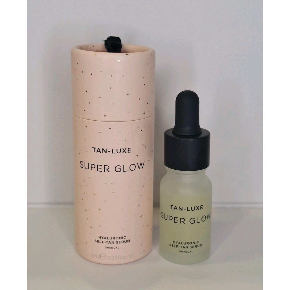 Tan Luxe Super Glow Hyaluronic Self-Tan Serum Gradual .33 Oz 10 ml NEW